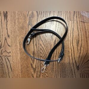 Marc by Marc Jacobs Crossbody Replacement Leather Strap - Black with Silver